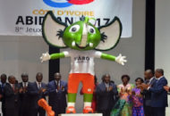 Les Bleuets lors du tournoi de football des Jeux 2017 de la Francophonie